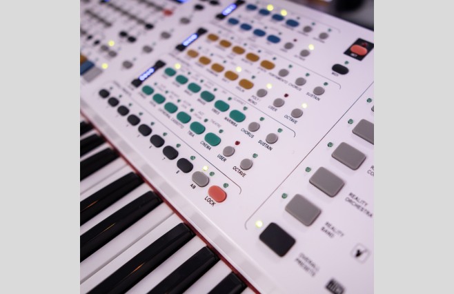 Used Orla Compact Theatre White Organ All Inclusive Top Grade Package (SN:12118939) - Image 14